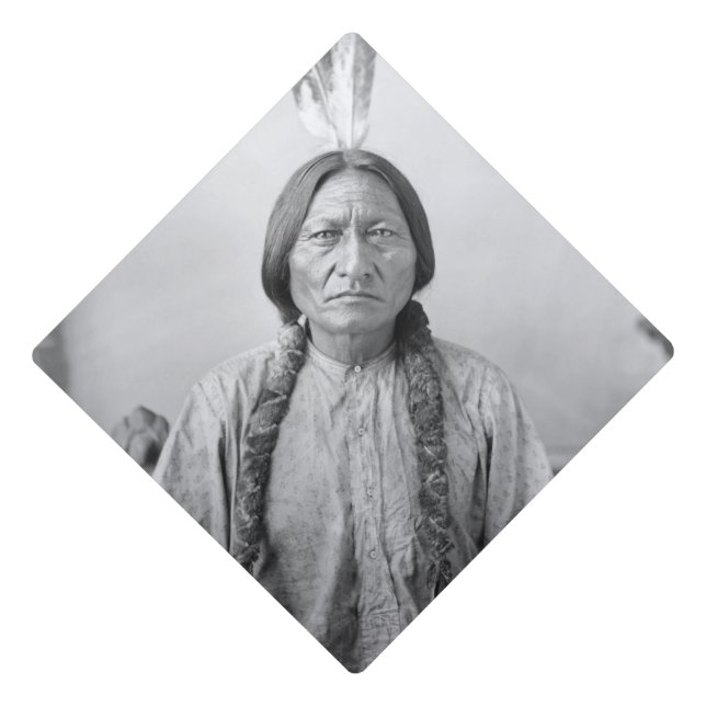 Lakota Leader Sitting Bull Native American Indian  Graduation Cap Topper (Front)