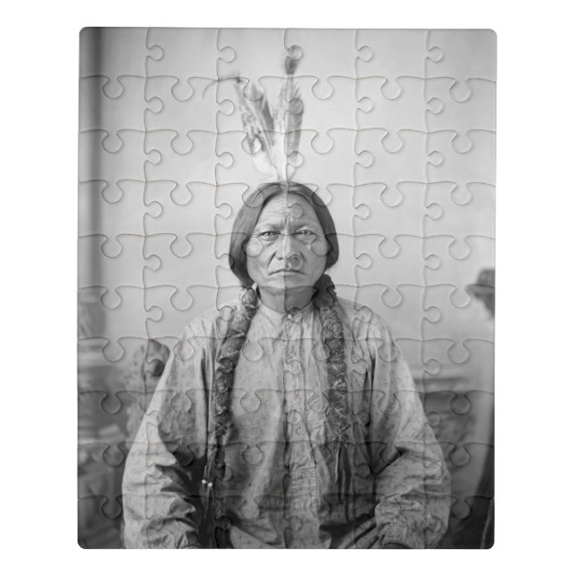 Lakota Leader Sitting Bull Native American Indian  Jigsaw Puzzle (Puzzle Vertical)