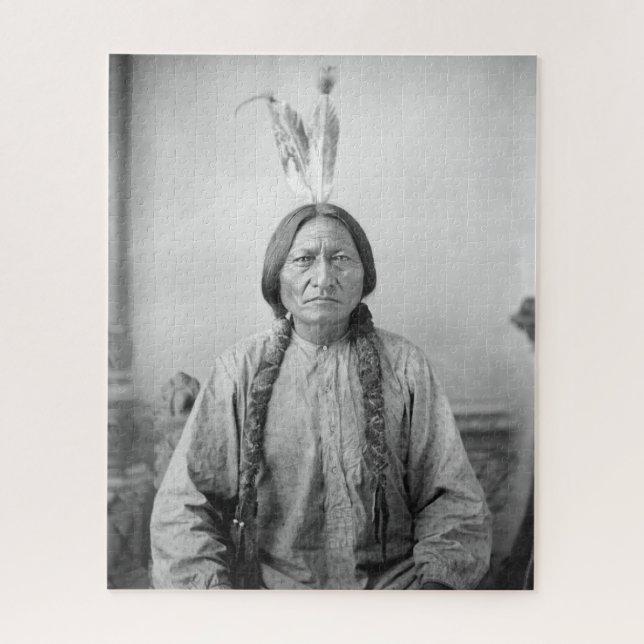Lakota Leader Sitting Bull Native American Indian  Jigsaw Puzzle (Vertical)