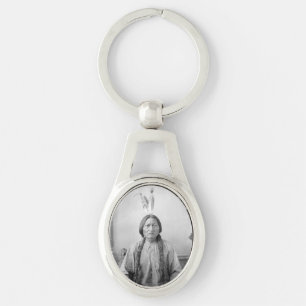 Lakota Leader Sitting Bull Native American Indian  Keychain