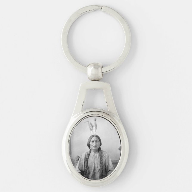 Lakota Leader Sitting Bull Native American Indian  Keychain (Front)
