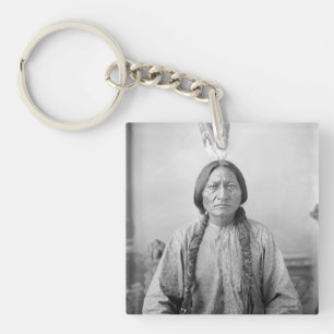 Lakota Leader Sitting Bull Native American Indian Keychain