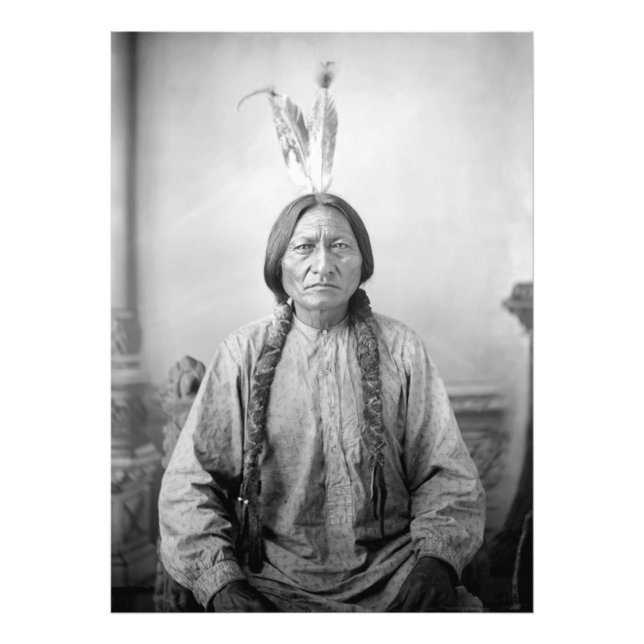 Lakota Leader Sitting Bull Native American Indian  Photo Print (Front)