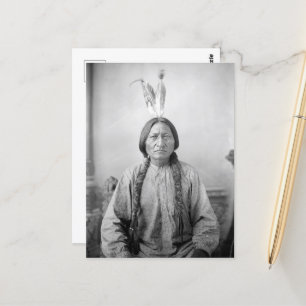 Lakota Leader Sitting Bull Native American Indian Postcard