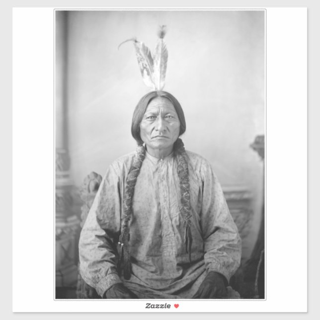 Lakota Leader Sitting Bull Native American Indian  Sticker (Sheet)