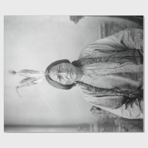 Lakota Leader Sitting Bull Native American Indian Wrapping Paper