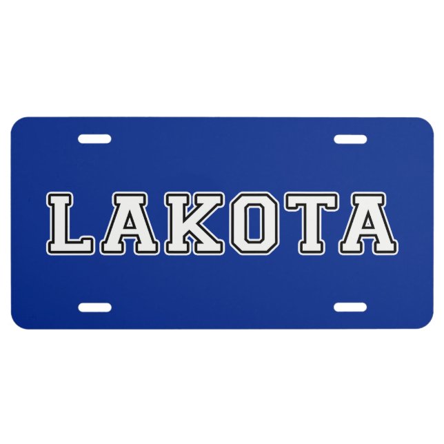 Lakota License Plate (Front)