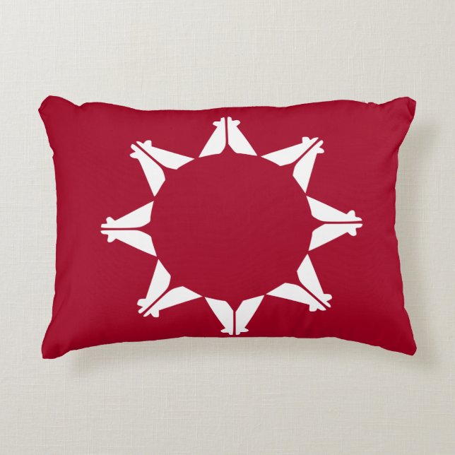 Lakota people Nation Flag Decorative Pillow (Front)