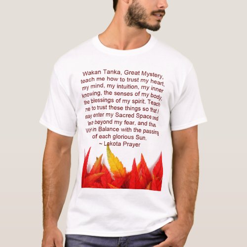 lakota prayer mens shirt