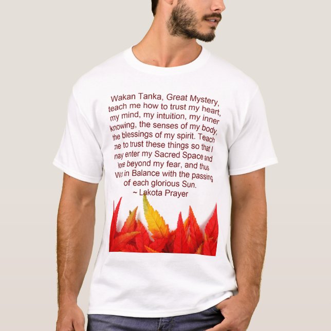 lakota prayer mens shirt (Front)