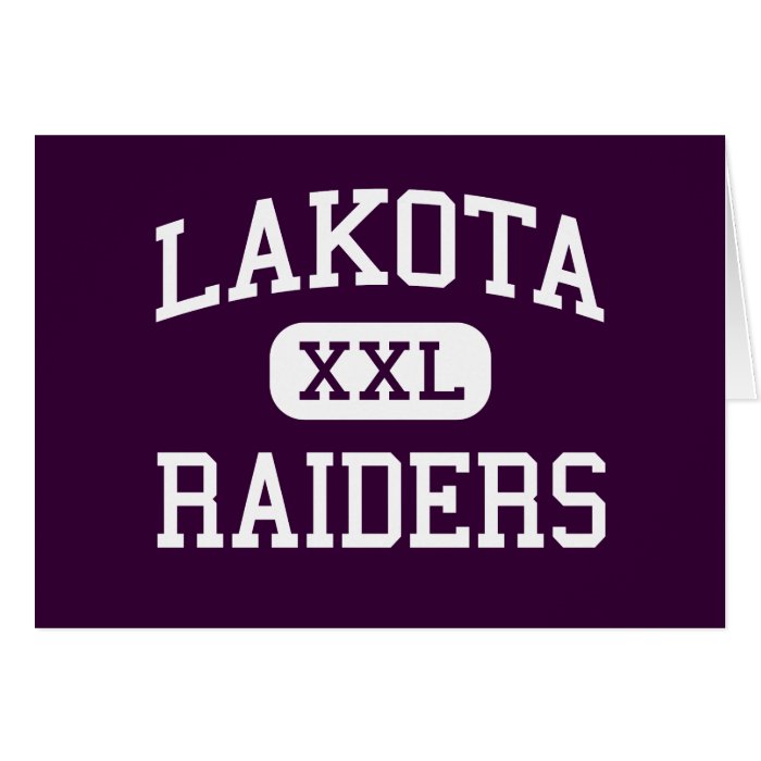 Lakota   Raiders   Junior   Amsden Ohio Greeting Card