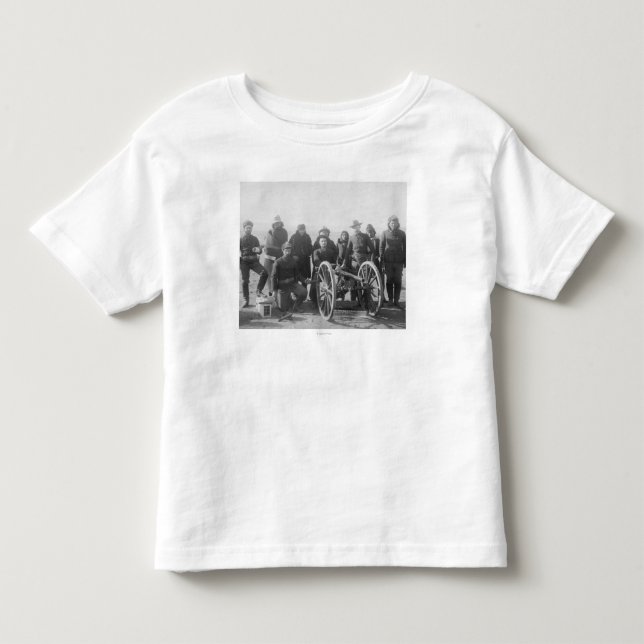 Lakota Scouts and White Soldiers Posed Behind Toddler T-shirt (Front)