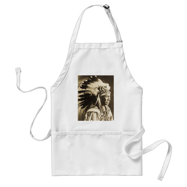 Lakota Sioux Chief White Swan Adult Apron (Front)