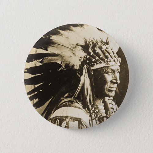 Lakota Sioux Chief White Swan Button