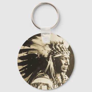Lakota Sioux Chief White Swan Keychain