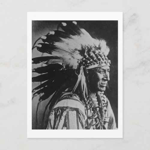 Lakota Sioux Vintage Chief White Swan Postcard