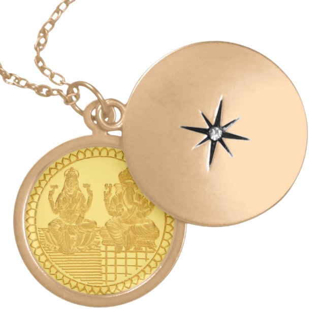 LAKSHMI AND GANESH LOCKET | Zazzle