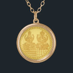 LAKSHMI AND GANESH PENDANT NECKLACE<br><div class="desc">LAKSHMI AND GANESH PENDANT NECKLACE HINDU GOD AND GODDESS</div>