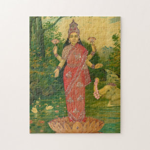 Lakshmi by Raja Ravi Varma Jigsaw Puzzle