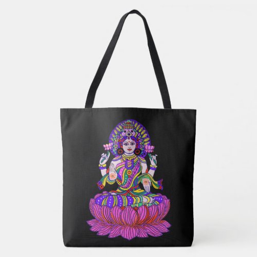 Lakshmi Diwali Festival Goddess of Good Fortune Tote Bag