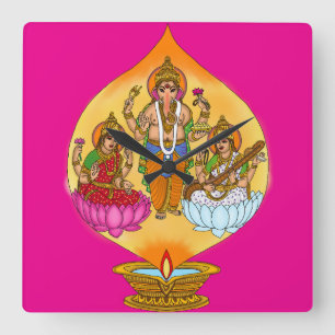 Lakshmi Ganesh Wall Clock