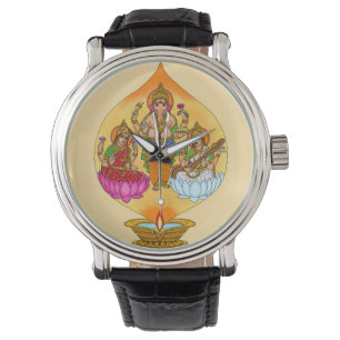 Lakshmi Ganesh Wall Clock Watch