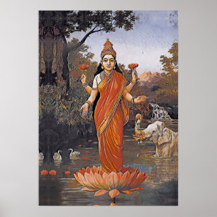 LAKSHMI goddess - even large images - Poster