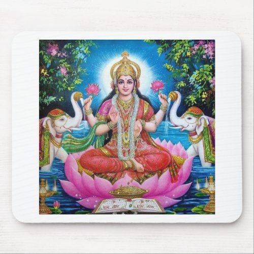 Lakshmi Goddess of Love Prosperity and Wealth Mouse Pad