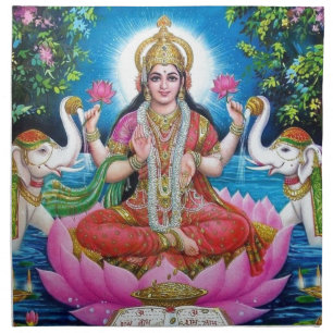 Lakshmi Goddess of Love, Prosperity, and Wealth Napkin