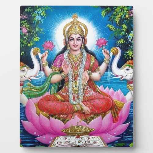 Lakshmi Goddess of Love Prosperity and Wealth Plaque