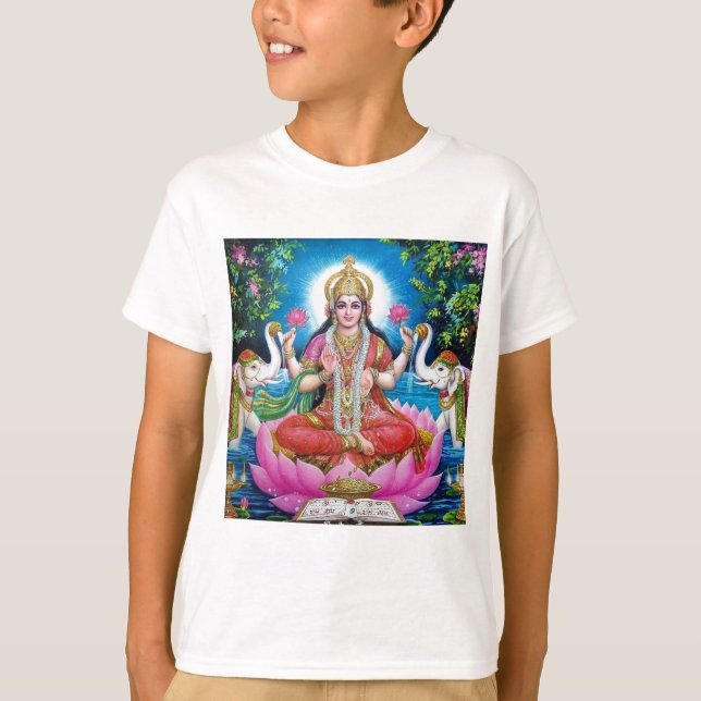 Lakshmi Goddess of Love, Prosperity, and Wealth T-Shirt (Front)