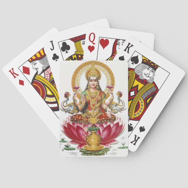Lakshmi Hindu Goddess Poker Cards (Back)