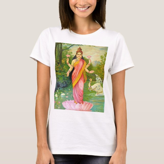 Lakshmi Hindu Goddess T-Shirt (Front)