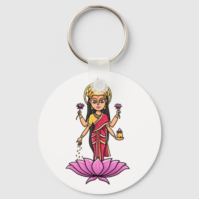 Lakshmi Keychain (Front)