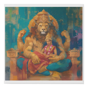 Lakshmi Narasimha Swamy Canvas Wall Art