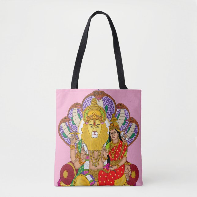 Lakshmi Narasimha Tote Bag (Front)