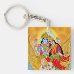 Lakshmi Narayan Keyring – Divine Keychain for Dail
