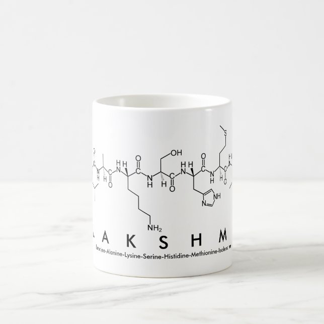 Lakshmi peptide name mug (Center)