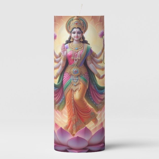 Lakshmi Prayer Candle (Front)
