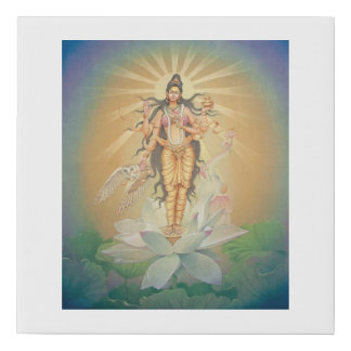 Lakshmi - The goddess of wealth and prosperity Faux Canvas Print