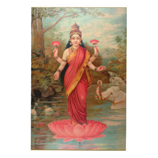 Lakshmi  wood wall art