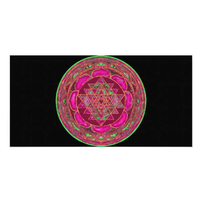 Lakshmi Yantra Mandala photo card