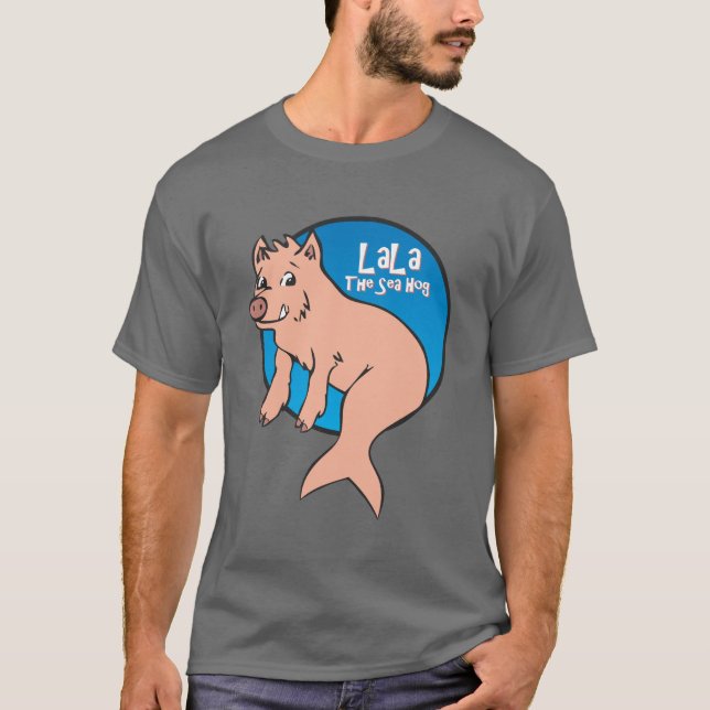 LaLa: The Sea Hog - Adult Dark T-Shirt (Front)