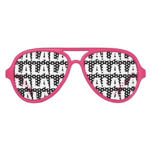 LALALA funny karaoke party shades sunglasses