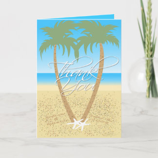 lalala letterpress thank you card