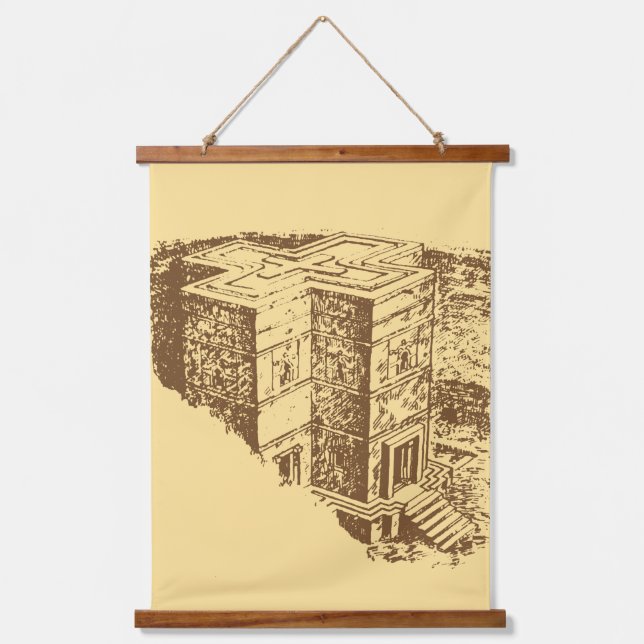 Lalibela Ethiopia Hanging Tapestry (Front)