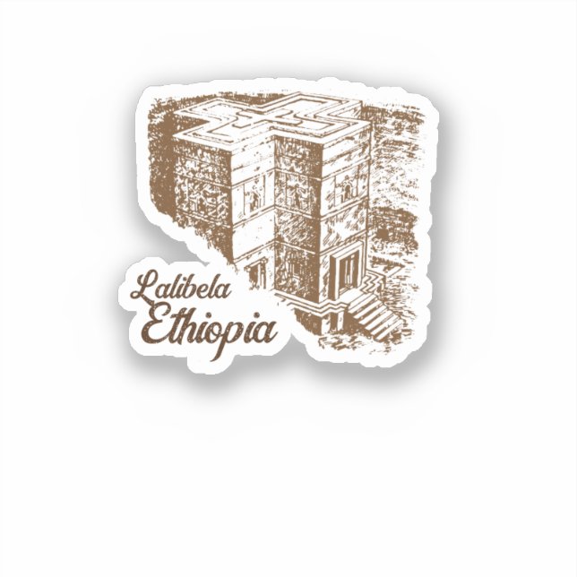 Lalibela Ethiopia Sticker (Front)