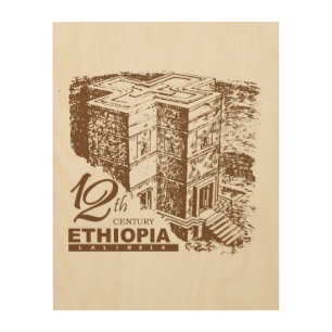 Lalibela Ethiopia Wood Wall Art