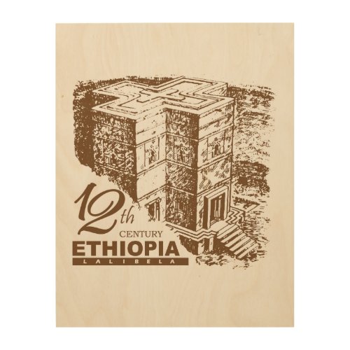 Lalibela Ethiopia  Wood Wall Art