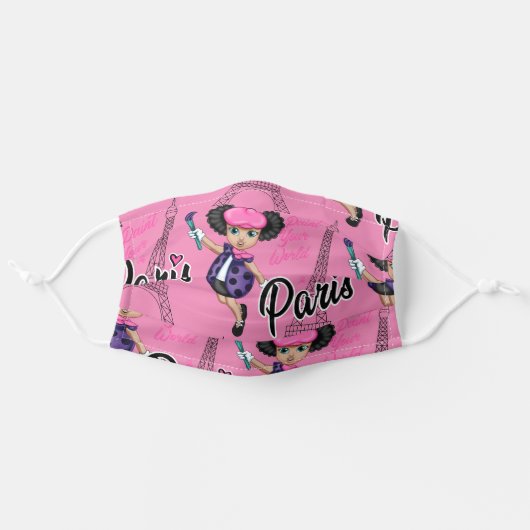 Lalibella in Paris Face Cover (Front, Unfolded)